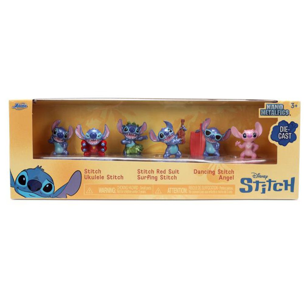 Комплект 6 метални фигурки, Jada, Disney Stitch
