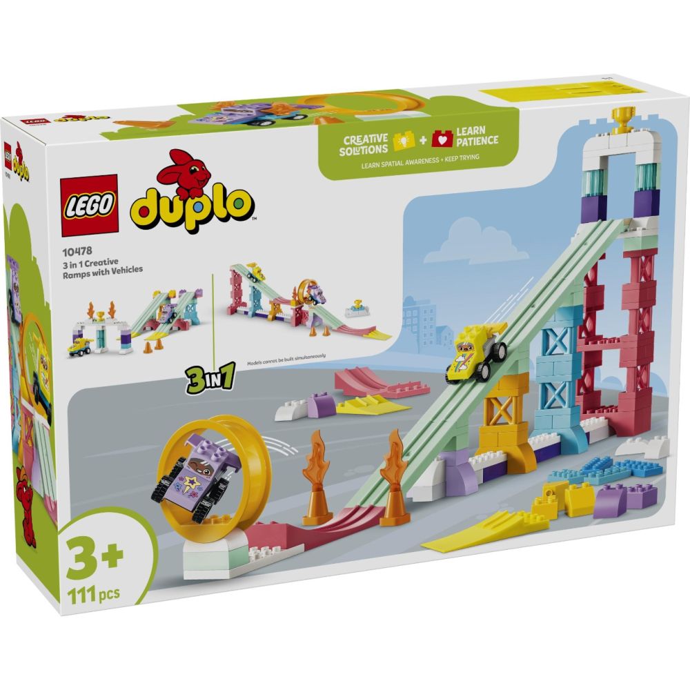 LEGO® DUPLO - 3 в 1 Креативни рампи с превозни средства (10478)