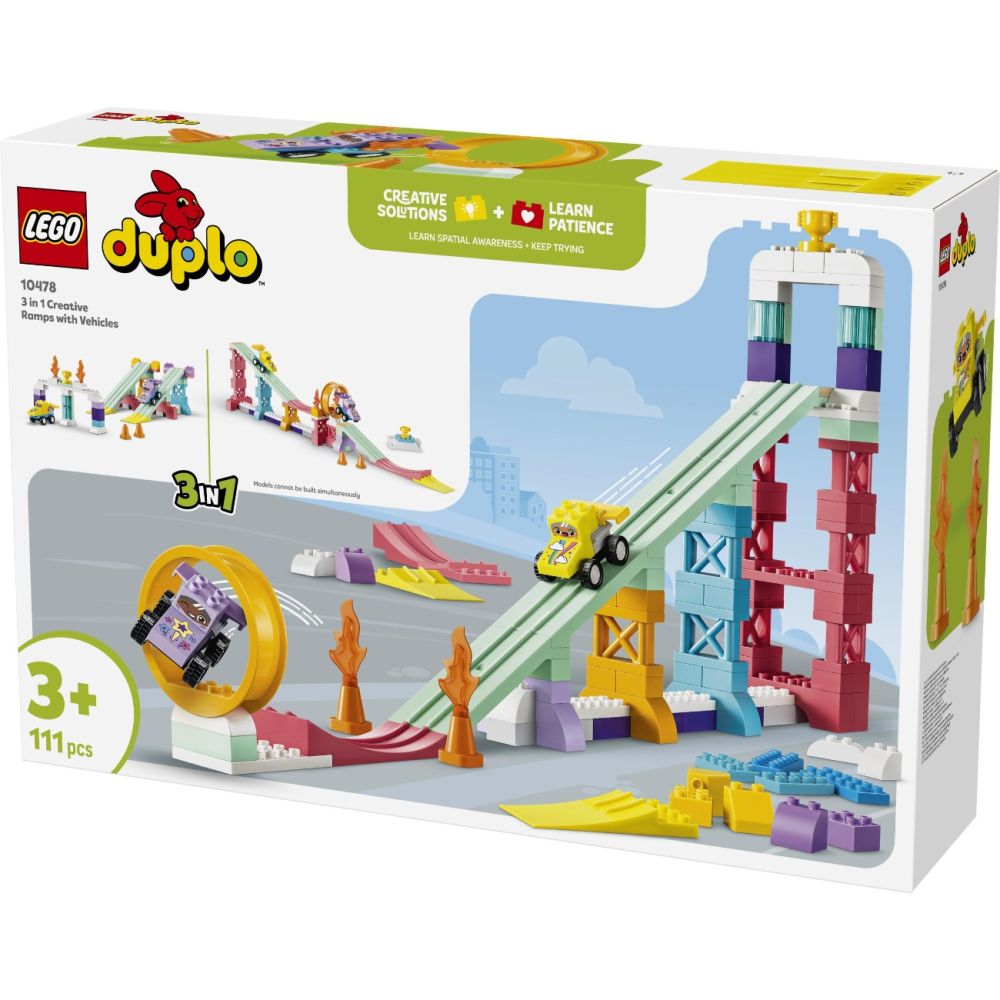 LEGO® DUPLO - 3 в 1 Креативни рампи с превозни средства (10478)