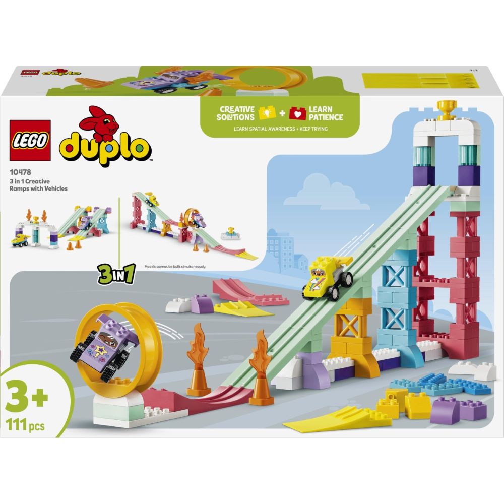 LEGO® DUPLO - 3 в 1 Креативни рампи с превозни средства (10478)