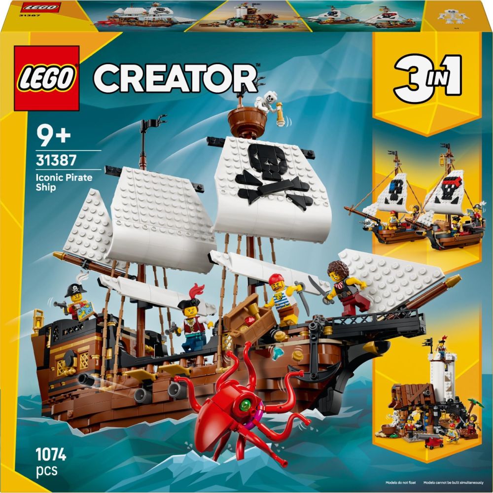 LEGO® Creator - Емблематичен пиратски кораб (31387)