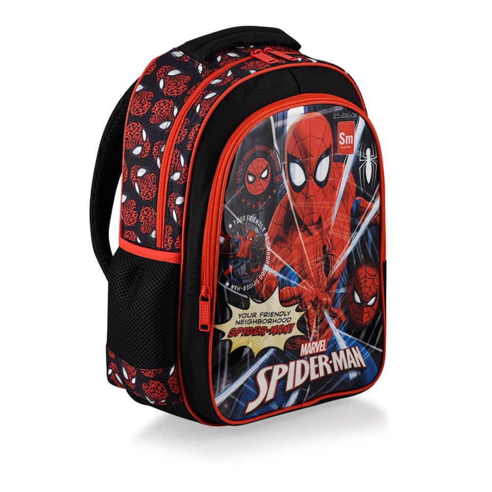 Раница с 2 отделения, Marvel, Spiderman, Черно-Червена