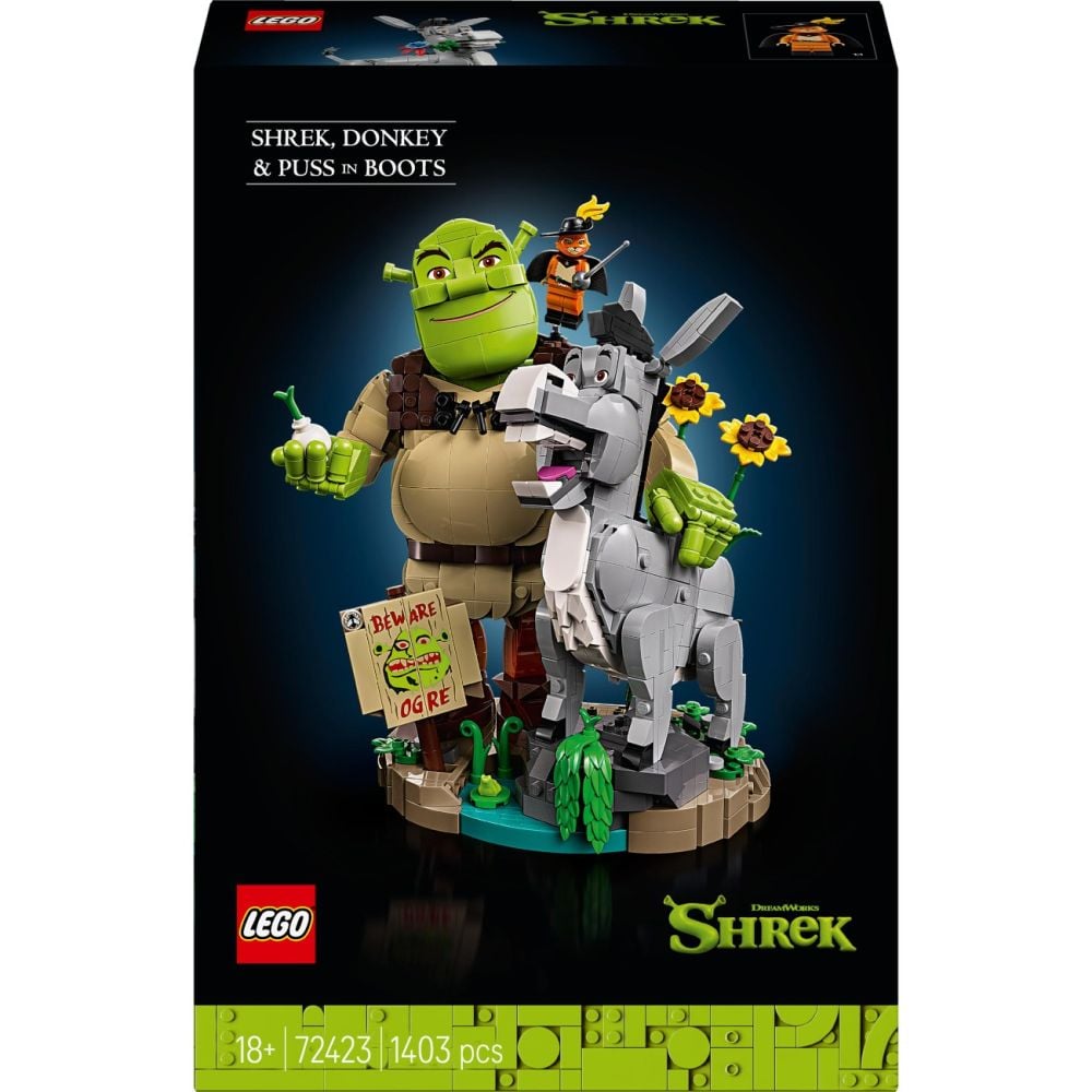 LEGO® Shrek - Шрек, магарето и Котаракът в чизми (72423)