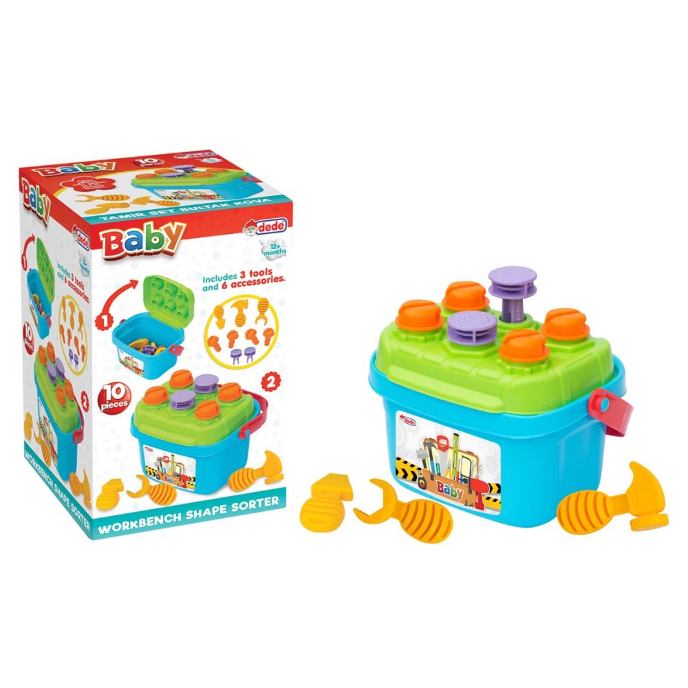 Играчка за сортиране на форми, Dede, Работна маса, 10 части