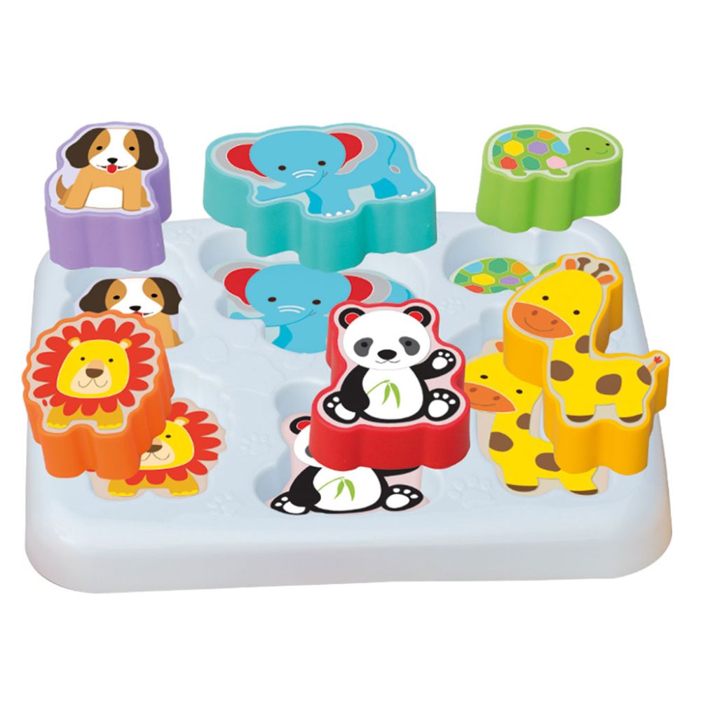Играчка за сортиране, Dede, Сладки животинки, 7 части