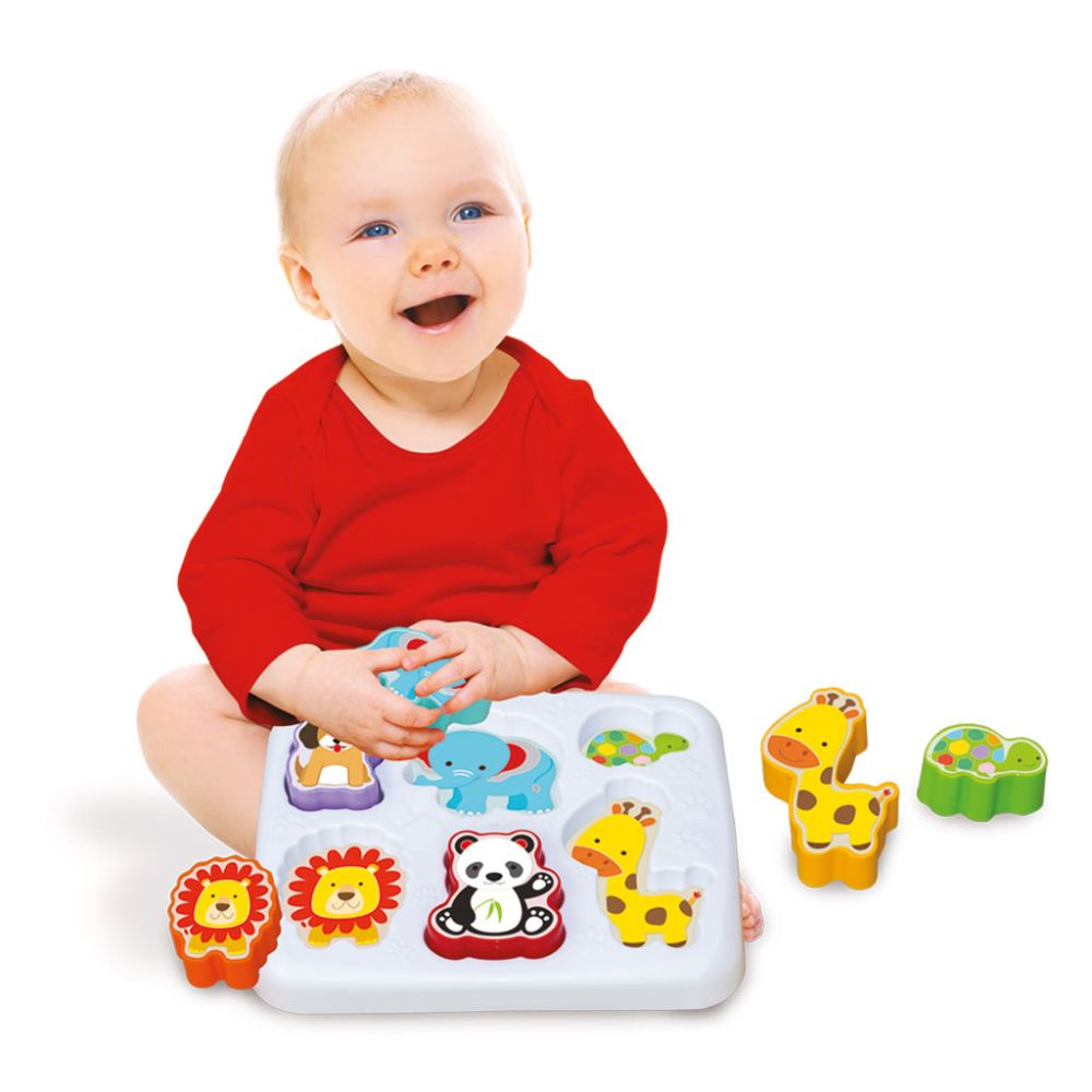 Играчка за сортиране, Dede, Сладки животинки, 7 части