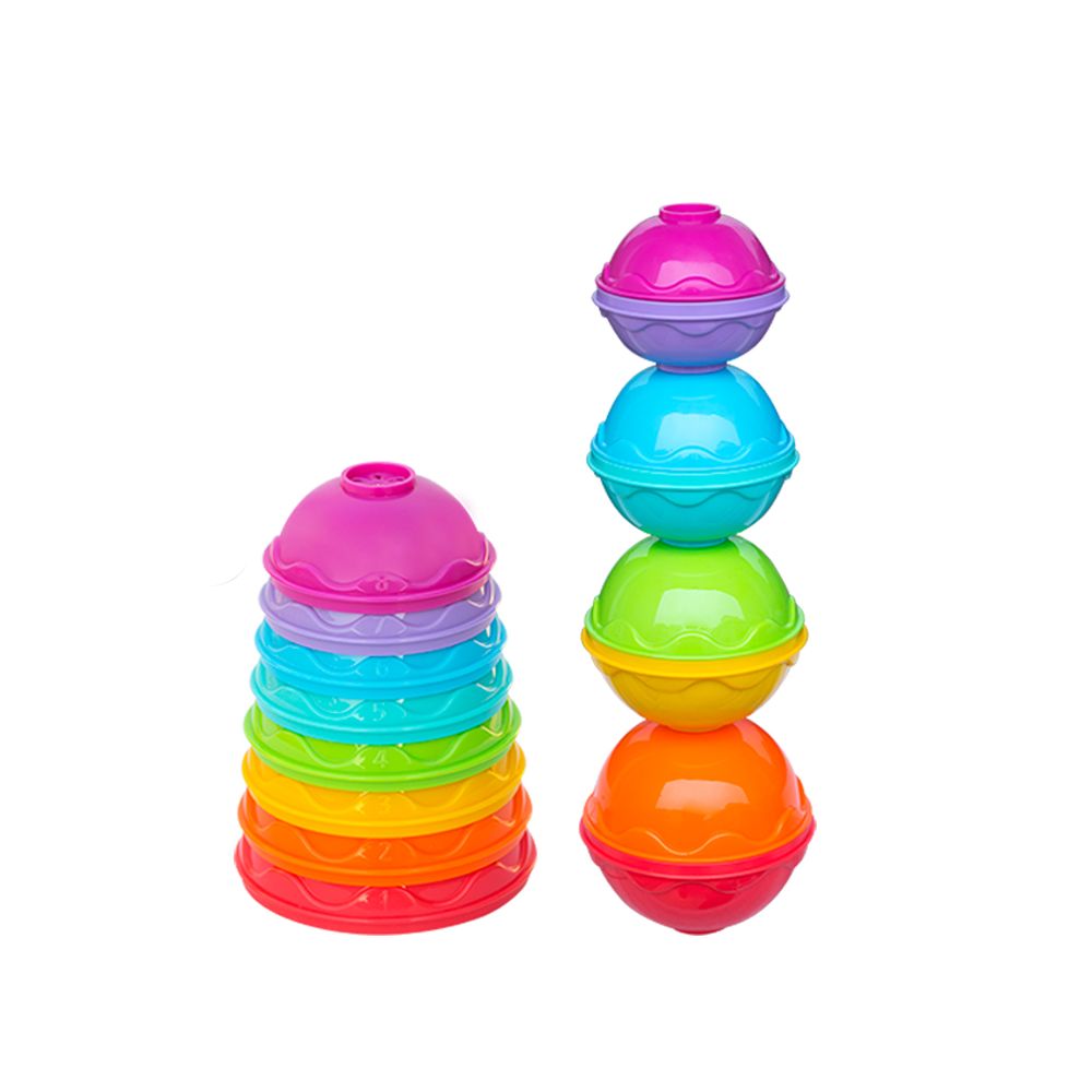 Играчка за сортиране и подреждане, Dede, Ball Mini Tower, 8 части