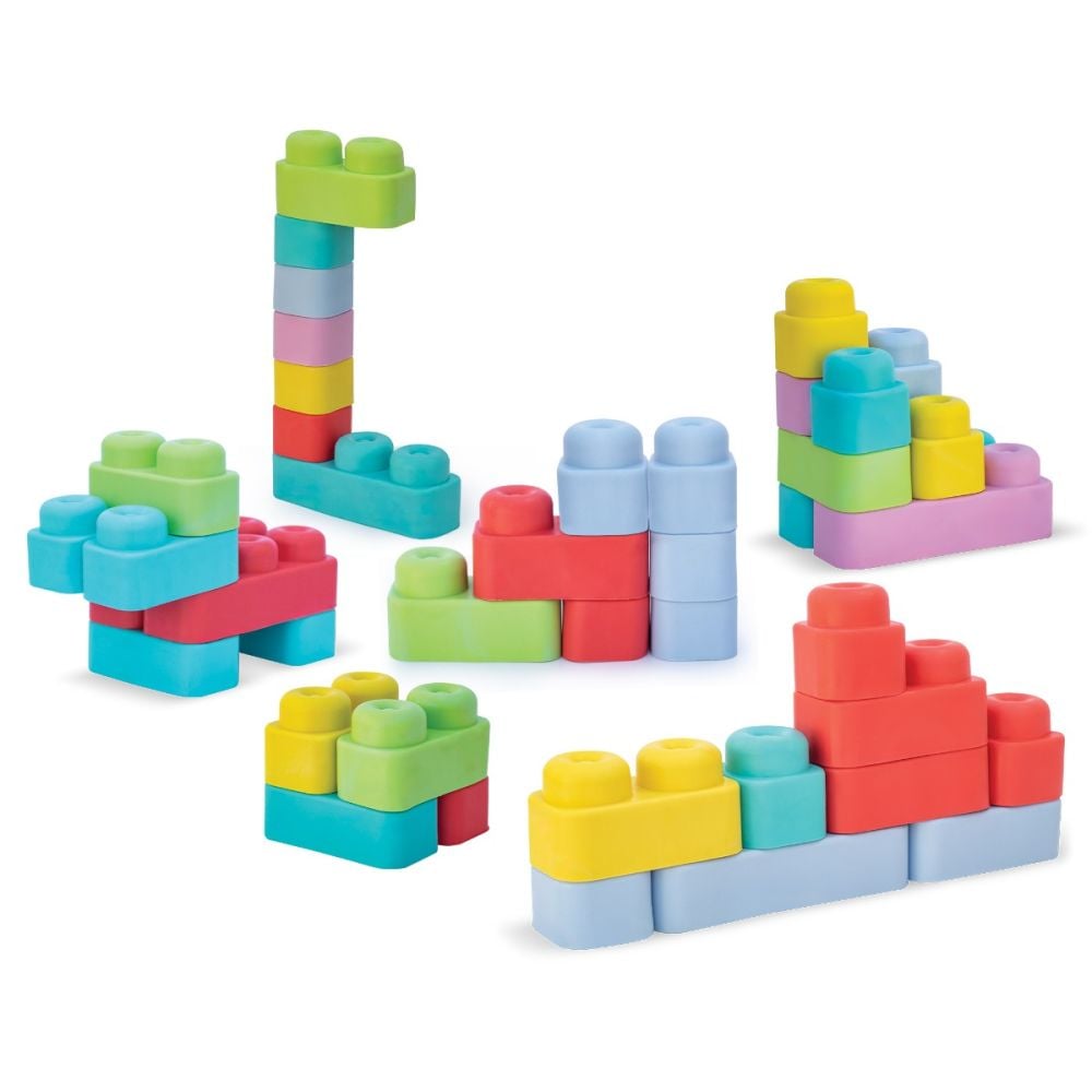 Строителен комплект, Dede, Soft Big Blocks, 24 части