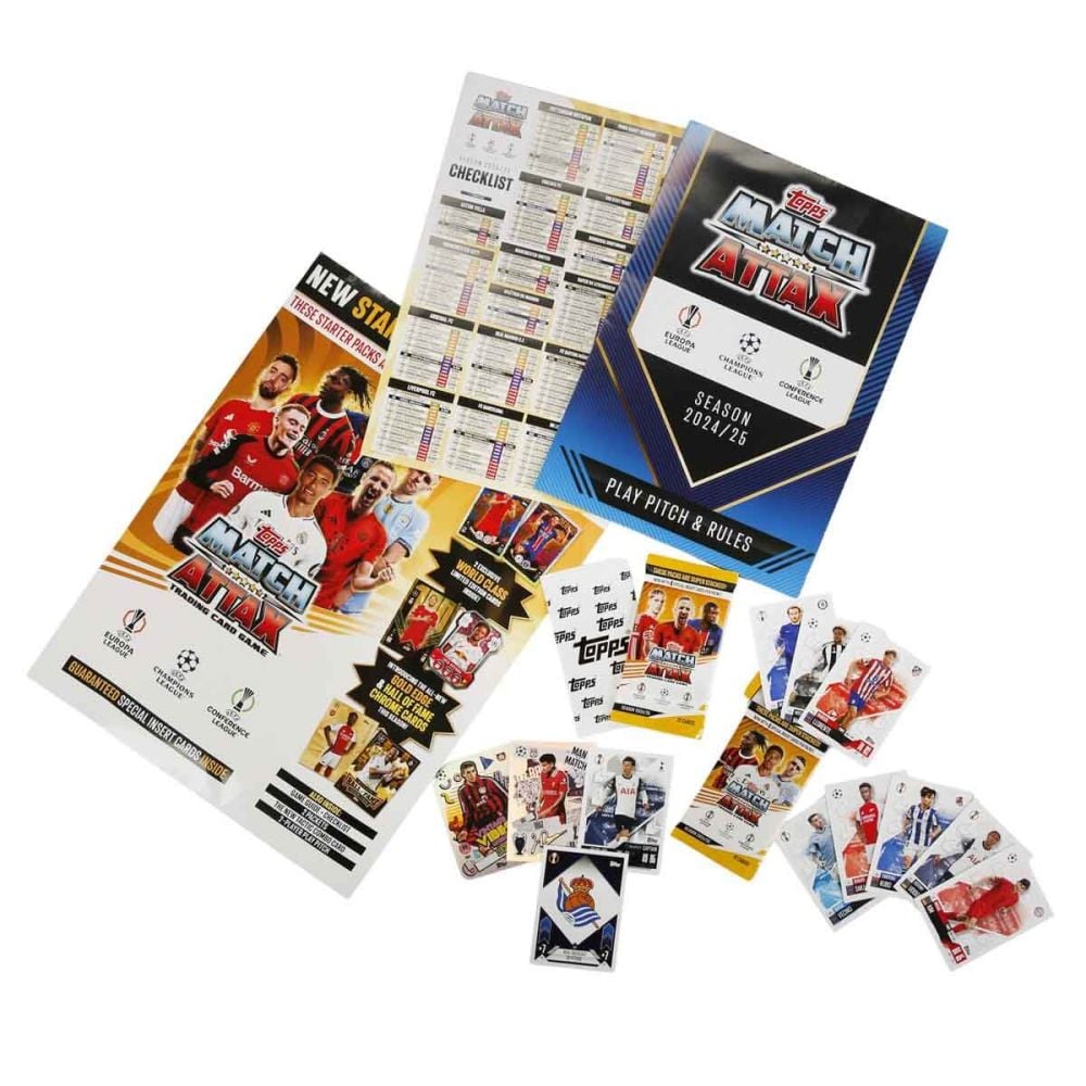 Комплект карти New Starter Pack, Topps, UEFA Match Attax 2024-2025
