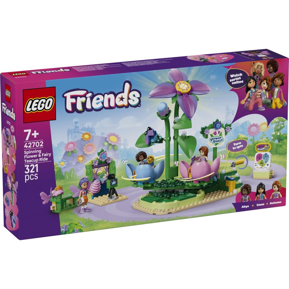 LEGO® Friends - Въртележка с цветя и чаени чаши (42702)