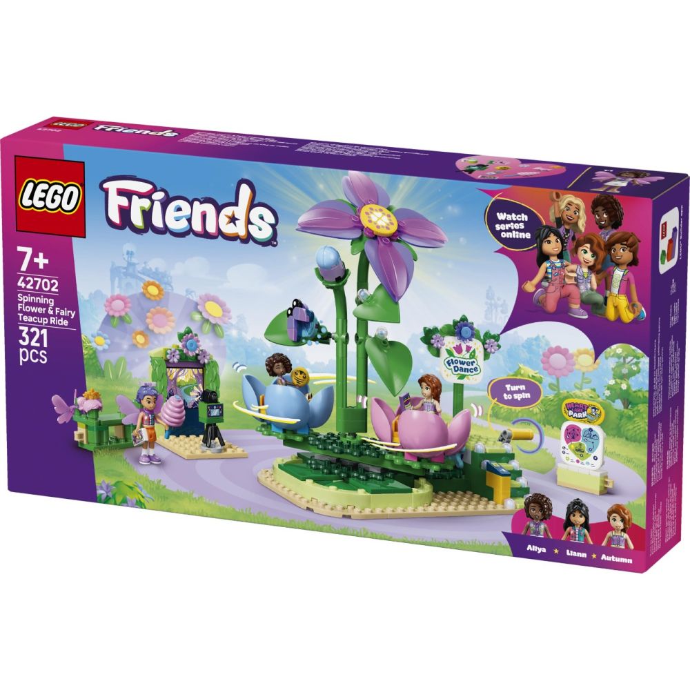 LEGO® Friends - Въртележка с цветя и чаени чаши (42702)