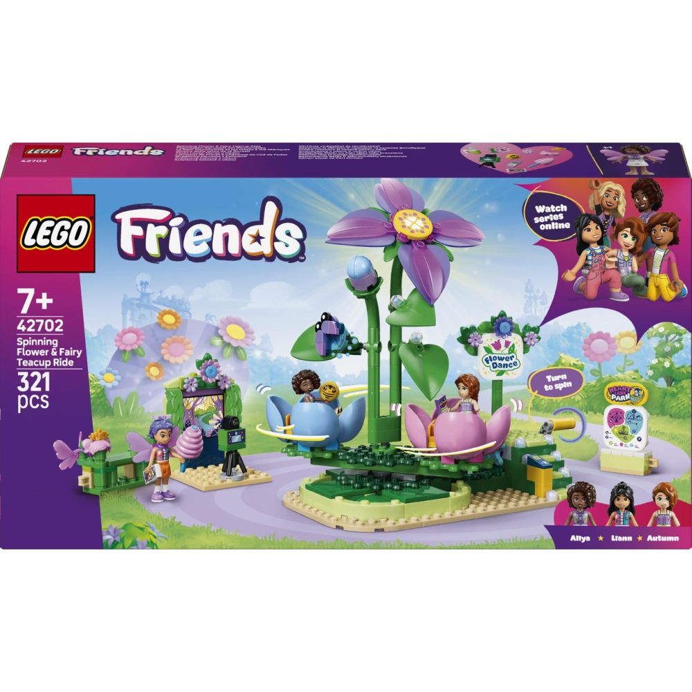 LEGO® Friends - Въртележка с цветя и чаени чаши (42702)
