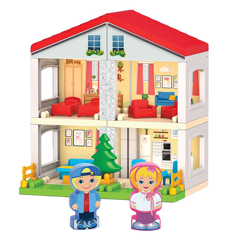 Строителен комплект, Dede, 2 Storey House Blocks, 42 части