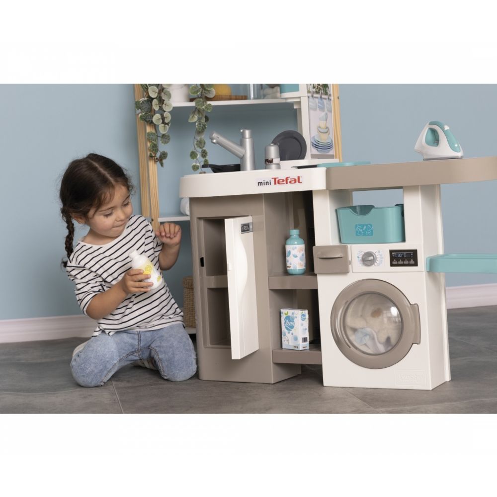 Кухненски комплект с аксесоари, Smoby, Cleaning Mini Tefal, 36 аксесоара
