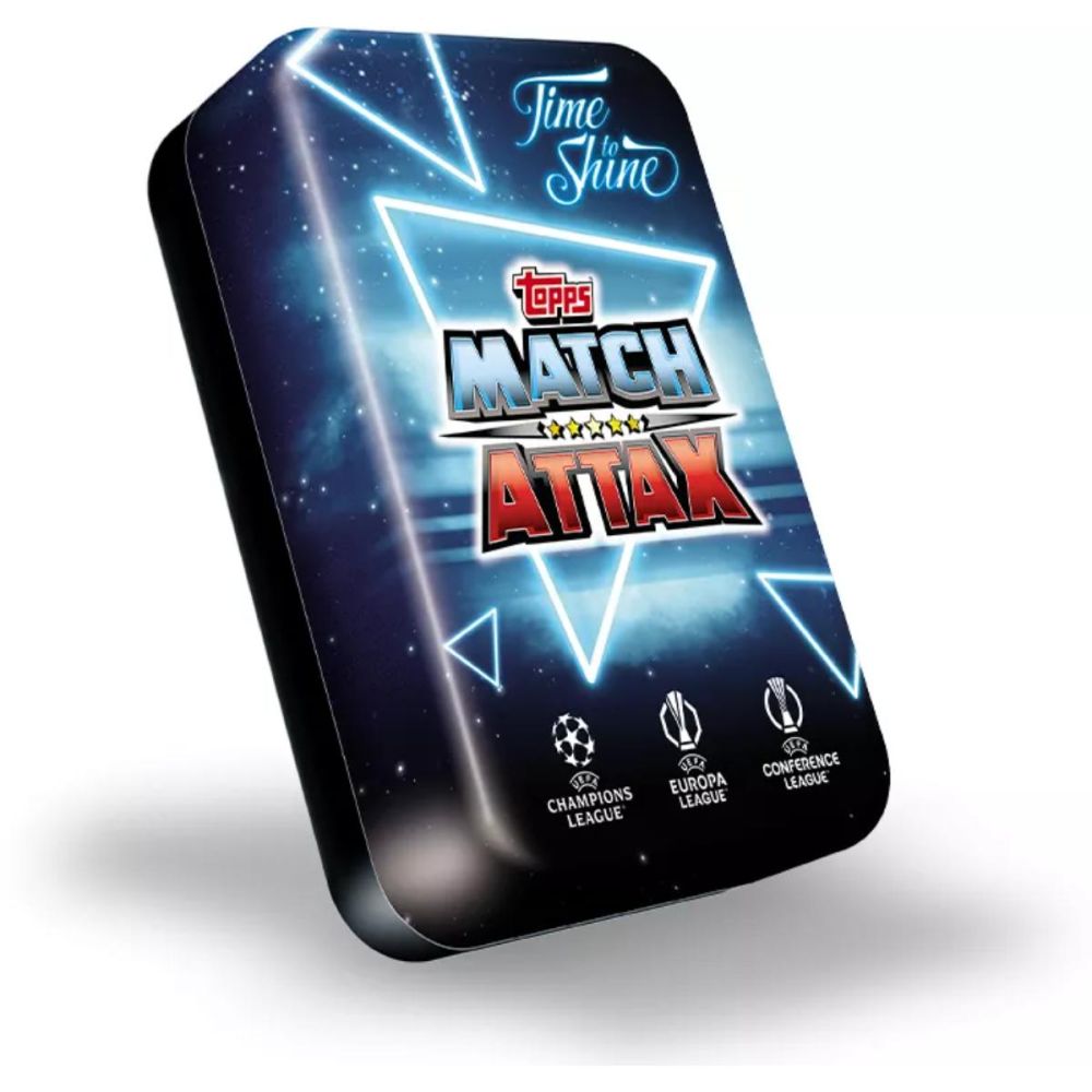 Метална кутия с 48 карти, Topps, UEFA Match Attax 2024-2025