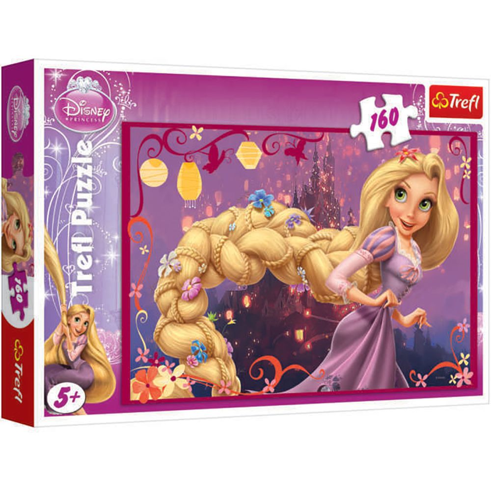 Пъзел Trefl, Disney Princess, Сплетена коса на Рапунцел, 160 части