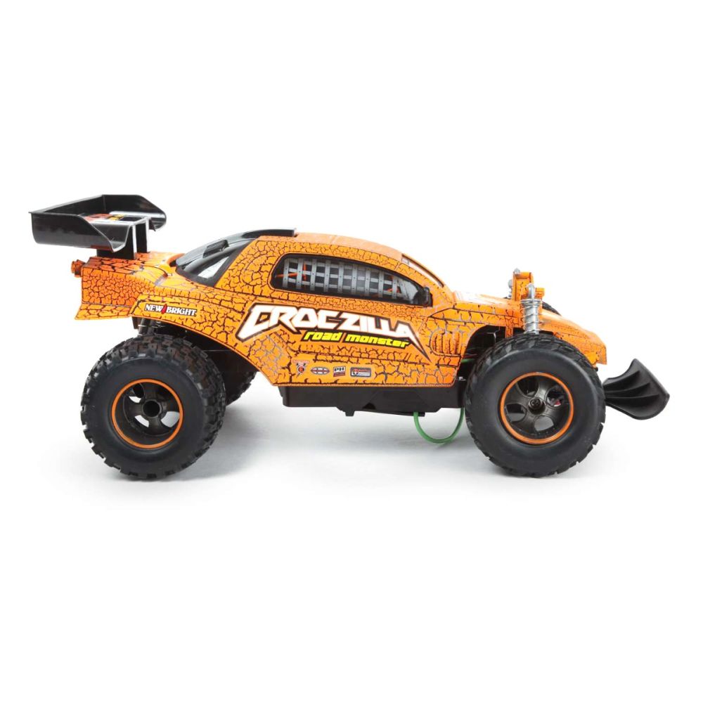 Количка с дистанционно, New Bright, Monster, CrocZilla, 1:16, Оранжева