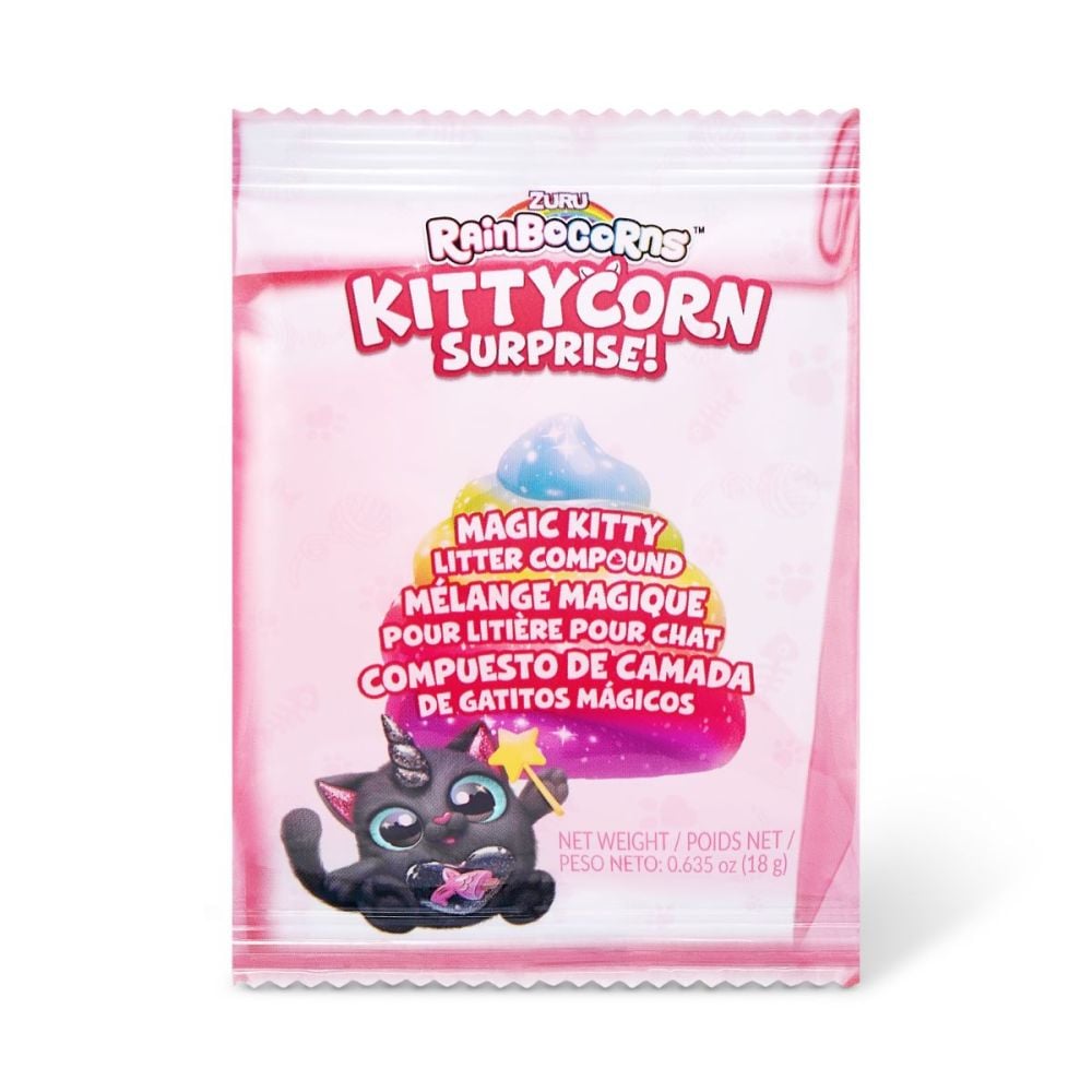 Плюшена играчка, Rainbocorns, Коте Bubbles, Бялo