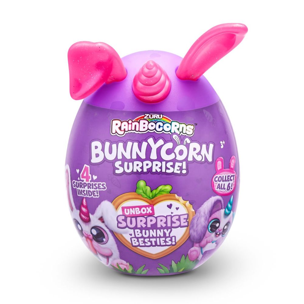 Плюшена играчка, Rainbocorns, Зайче Daisy-Mae с изненади, Бялo