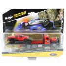 Транспортьор и количка Maisto Design, Elite Transport, 1953 B-61 Mack Flatbed и 2021 Ford Raptor, 1:64