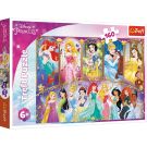 Пъзел 160 части, Trefl, Портрети на принцеси Disney
