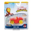 Метална количка и фигурка, Spidey and His Amazing Friends, Iron Man