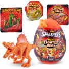 Фигурка на динозавър в яйце, Smashers, Mini Light Up Dino, Жълт, 13 см