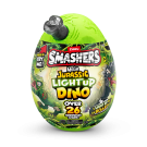 Фигурка динозавър в яйце, Smashers, Mega Dino Jurassic Light-Up, Сива, S1