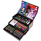 Комплект за оцветяване в кутия с чекмеджета, Rainbow High, 31 части 