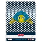 Тетрадка с квадратчета и спирала, А4, Herlitz, Cute Animals, Костенурка, 80 листа
