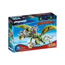 Комплект Playmobil Dragons - Надпревара с дракони: Raffnut и Tuffnut с Barf и Belch