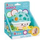 Бебешка играчка BamBam, Мека дрънкалка, Октопод