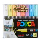 Комплект маркери Posca, UNI PC-1M, 0.7 мм, 8 пастелни цвята