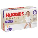 Памперси тип гащички Huggies, Extra Care Pants Mega, Размер 5, 12-17 кг, 34 бр.