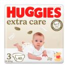 Памперси Huggies, Extra Care Jumbo, Размер 3, 6-10 кг, 40 бр.