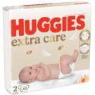 Памперси Huggies, Extra Care Mega, Размер 2, 3-6 кг, 82 бр.