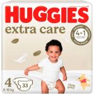 Памперси Huggies, Extra Care Jumbo, Размер 4, 8-16 кг, 33 бр.
