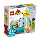 LEGO® DUPLO® Town - Вятърна турбина и електрическа кола (10985)