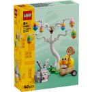 LEGO® Iconic - На лов за яйца с великденското зайче и пиленцето (40808)