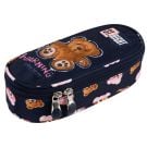 Ученически несесер с 1 цип, необорудван, 1 отделение, St Majewski, St.Right Teddy Bear, Син