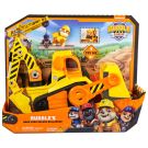 Комплект превозно средство с фигурка, Rubble & Crew, Rubbles Bark Yard Deluxe Bulldozer, 6068074