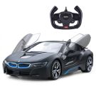 Кола с дистанционно управление, Rastar, BMW i8, 1:14, Черен