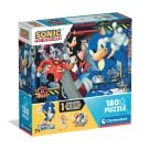 Пъзел Clementoni, Sonic the Hedgehog VS Doctor Eggman с включен стикер, 180 части