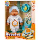 Кукла Bebelou, Време за обяд, Dollz And More, Син, 35 см