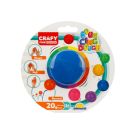 Цветен пластилин, Crafy, Син, 20 гр