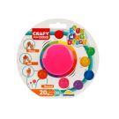 Цветен пластилин, Crafy, Розов, 20гр