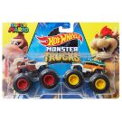 Комплект 2 автомобила Monster Truck, Hot Wheels, Super Mario Donkey Kong and Browser, HWN69