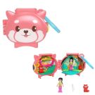 Мини чантичка във формата на животно с аксесоари, Polly Pocket, Червена Панда, HKV49