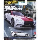 Метална количка, Hot Wheels, Fast and Furious, 2018 Bentley Continental GT3, HVR63
