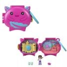 Мини чантичка във формата на животно с аксесоари, Polly Pocket, Axolotl, HXX22